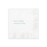 Leaves Falling Cocktail Napkins